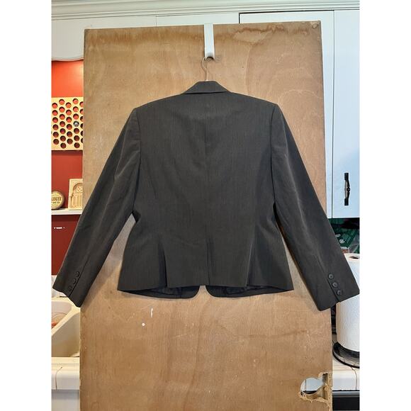 Evan Picone Women’s Charcoal Gray Blazer – Stretch Suit Jacket Size 10 - Picture 2 of 11